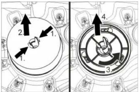 Kärcher B 95 RS Bc Dose - Limpar a grelha de protecção da turbina - 1