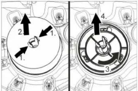 Kärcher B 95 RS Bc Dose - Cleaning the protective turbine strainer - 1