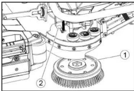 Kärcher B 110 R Bp Pack - Remplacement de la brosse de lavage latérale (option) - 1