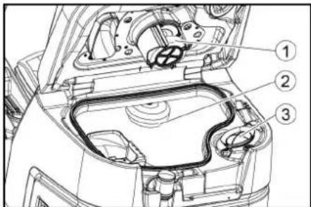 Kärcher B 110 R Bp Pack - Schwimmer und Flusensieb reinigen - 1