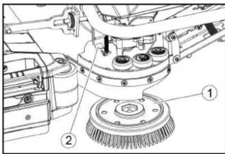 Kärcher B 110 R Bp Pack - Bürste Seitenschrubbdeck (Option) ersetzen - 1
