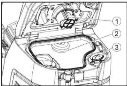 Kärcher B 110 R Bp Pack - Pulizia del galleggiante e del filtro pelucchi - 1