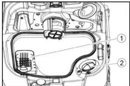 Kärcher B 110 R Bp Pack - Очистка фильтра для крупной грязи - 1
