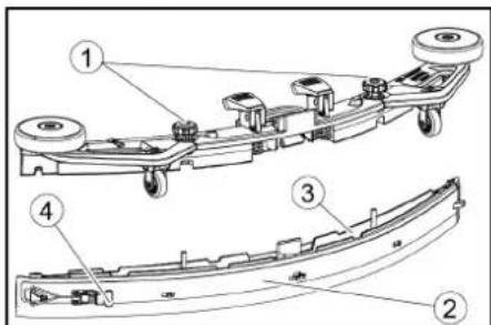 Kärcher B 110 R Bp Pack - Întoarcerea sau înlocuirea lamelelor de aspirare - 1