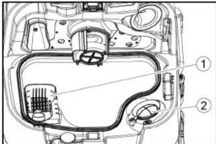 Kärcher B 110 R Bp Pack - Czyszczenie filtra większych zanieczyszczeń - 1