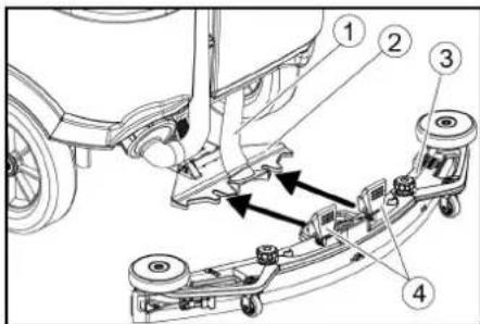 Kärcher B 110 R Bp Pack - Saugbalken montieren - 1