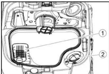 Kärcher B 110 R Bp Pack - İri kir süzgecinin temizlenmesi - 1