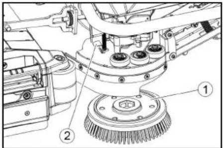 Kärcher B 110 R Bp Pack - 更换侧刷板毛刷（选配） - 1