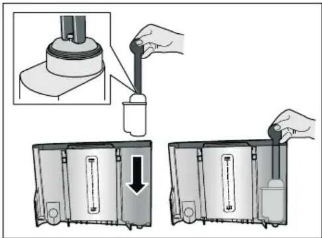 SIEMENS EQ.9 plus connect S500 TI9555X9DE - Inserimento o sostituzione del filtrò dell'acqua - 1