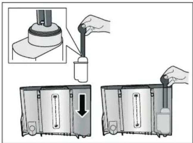 SIEMENS EQ.9 plus connect S500 TI9555X9DE - Insérer ou renouveler un filtre à eau - 1