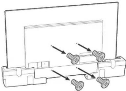 SONY KD65A85 - Entfernen Sie die Schrauben von der Rückseite des Fernsehgeräts. - 1