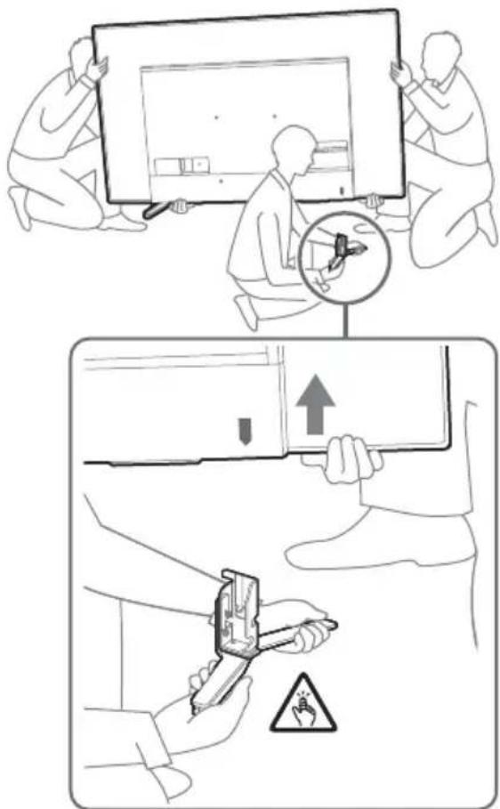 SONY KD65A85 - Desmonte el soporte de sobremesa del televisor - 1