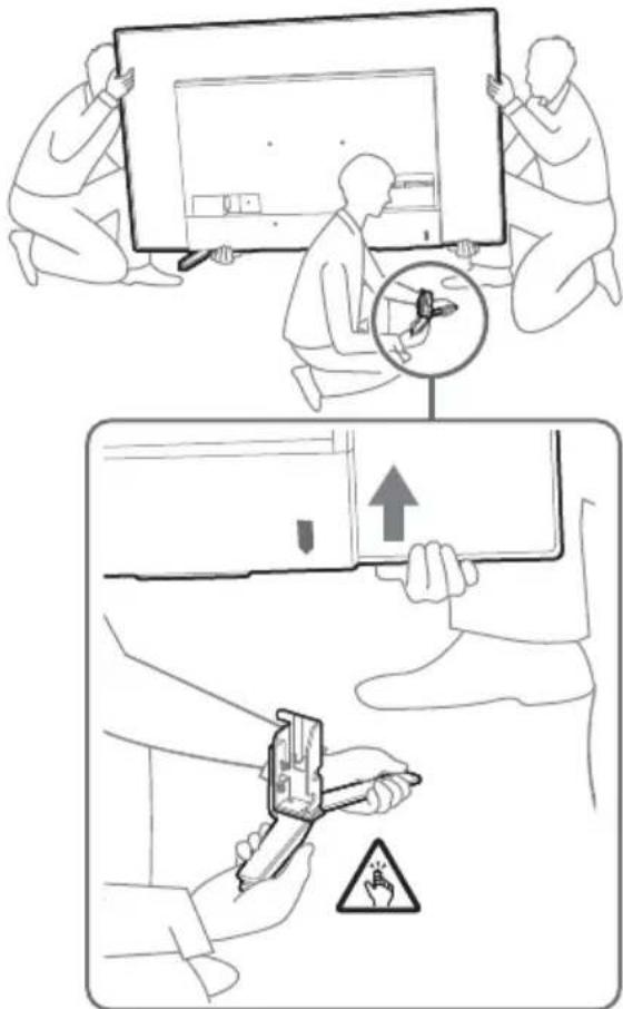 SONY KD65A85 - Odłuczanie podstawy od telewizora - 1