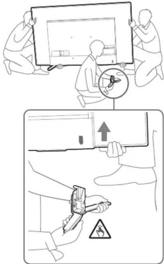 SONY KD65A85 - Aφαípeση της Baσκ επιτραπέζιας toηοθέτησα πό την τηλεόραση - 1