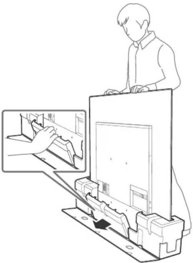 SONY KD65A85 - Montarea TV-ului pe perete din cutie - 1