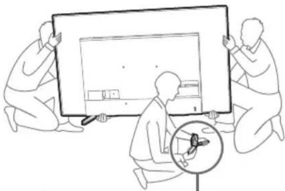 SONY KD65A85 - Masa Üstü Sehpanin televizyondan ayrilmasi - 1