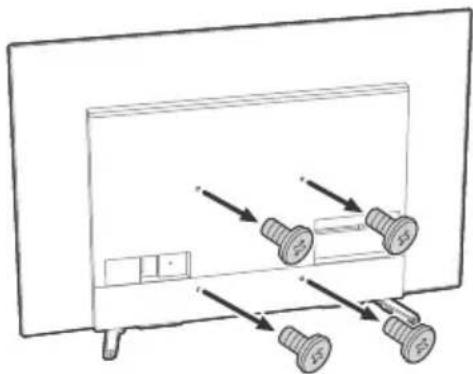 SONY KD65A85 - De TV op de wand installeren vanaf de tafelstandaard - 1