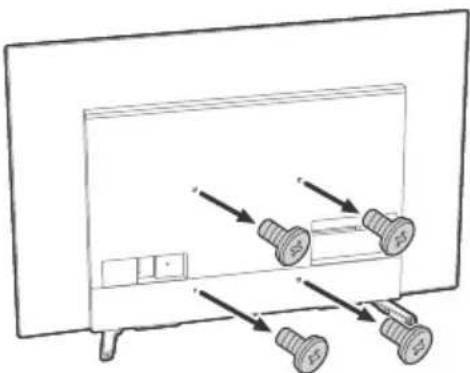 SONY KD65A85 - Montieren des Fernsehgerats an der Wand nach Verwendung des Tischständers - 1