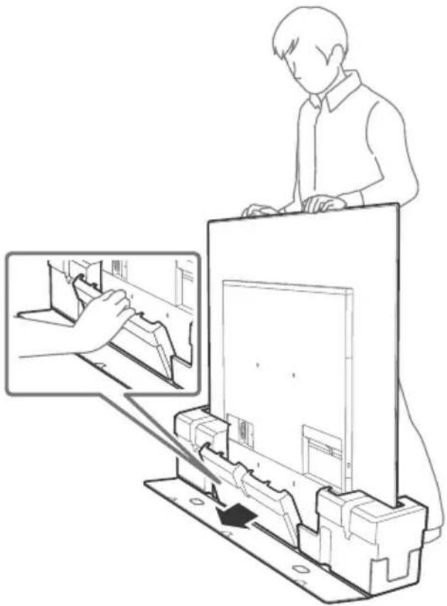 SONY KD65A85 - Instalación del teovisor en una pared desde la caja - 1