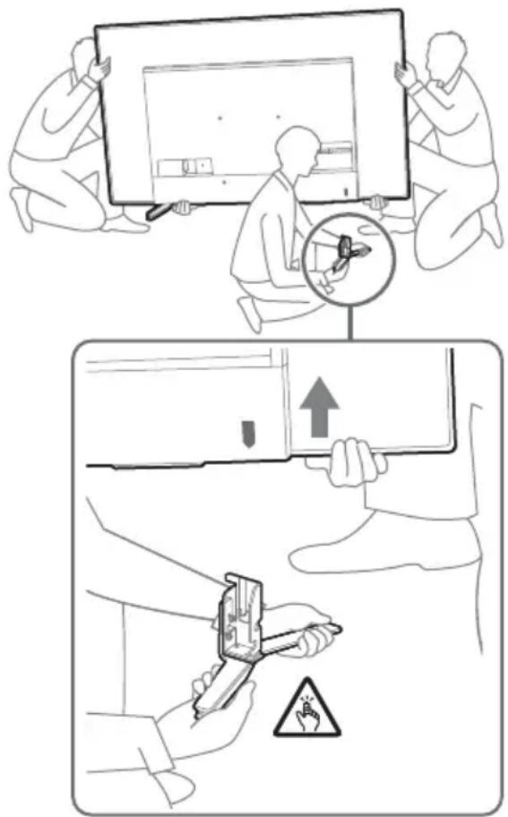 SONY KD65A85 - Demontarea suportului de masă de la televizor - 1