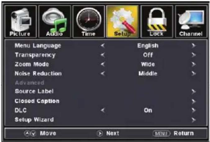 Furrion FDUF65CBR - Setup Settings - 1