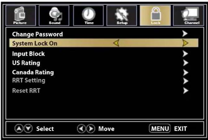 Furrion FEHS39L6A - Lock Settings - 1