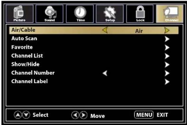 Furrion FEHS39L6A - Channel Settings - 1