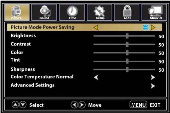 Furrion FEHS39L6A - Picture Settings - 1