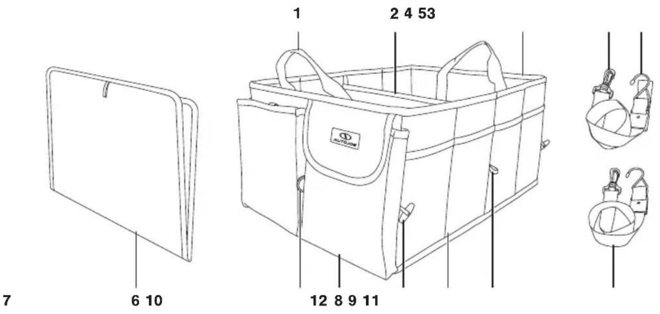 Auto Joe ATJCTSOBLK - Know Your Storage Organizer - 1