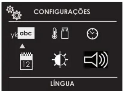 CONFIGURAÇÕES yk abc 12 LÍNGUA