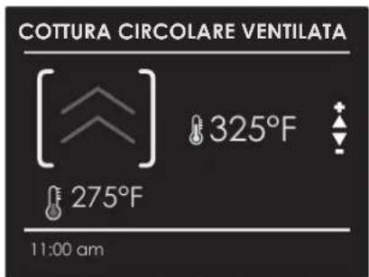 COTTURA CIRCOLARE VENTILATA [ ] 325°F 275°F 11:00 am