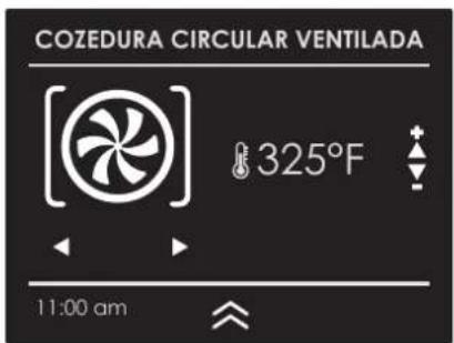 COZEDURA CIRCULAR VENTILADA 325°F 11:00 am