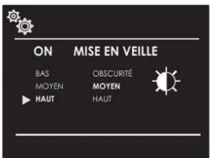 ON MISE EN VEILLE BAS OBSCURITÉ MOYEN MOYEN HAUT HAUT