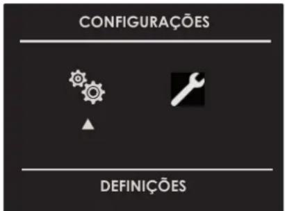 CONFIGURAÇÕES DEFINIÇÕES