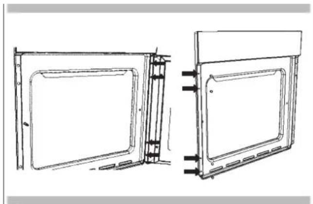 Fulgor Milano FCO 9615 TEM 2F - Removing the slide oven door - 2