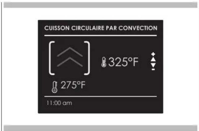 CUISSON CIRCULAIRE PAR CONVECTION 325°F 275°F 11:00 am