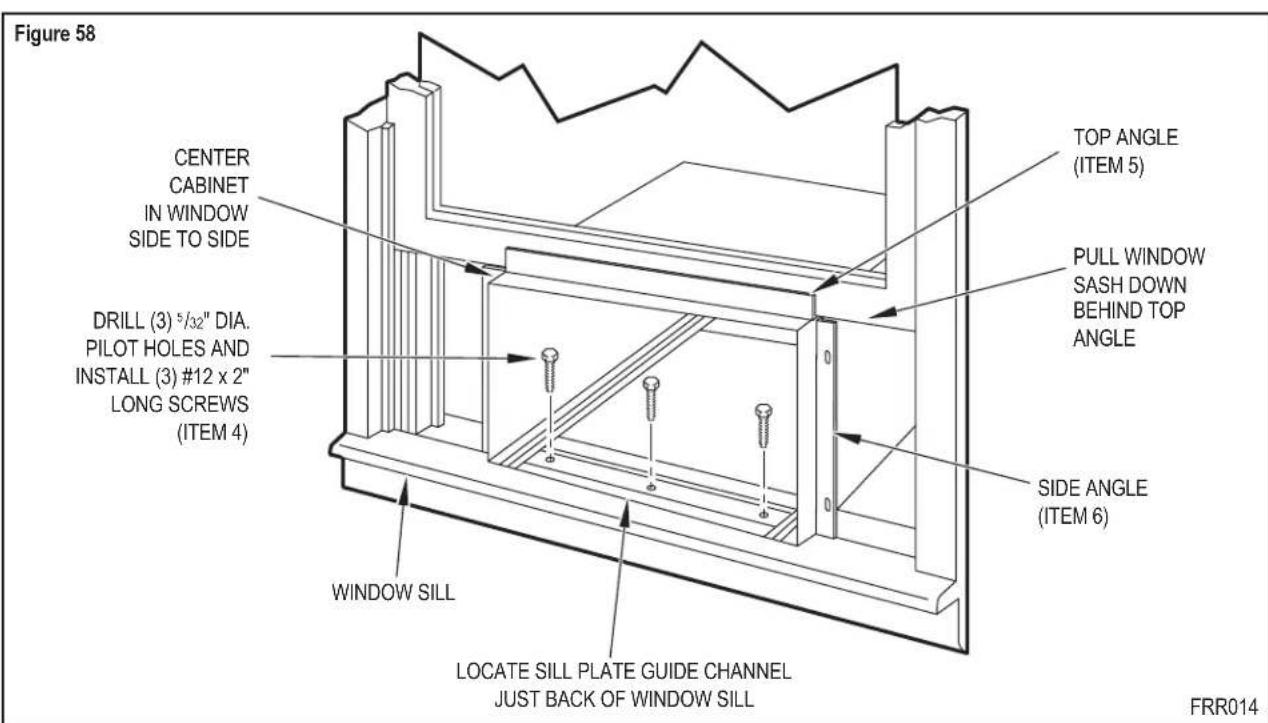 Friedrich KCQ08A10A - Standard Window Installation continued - 2