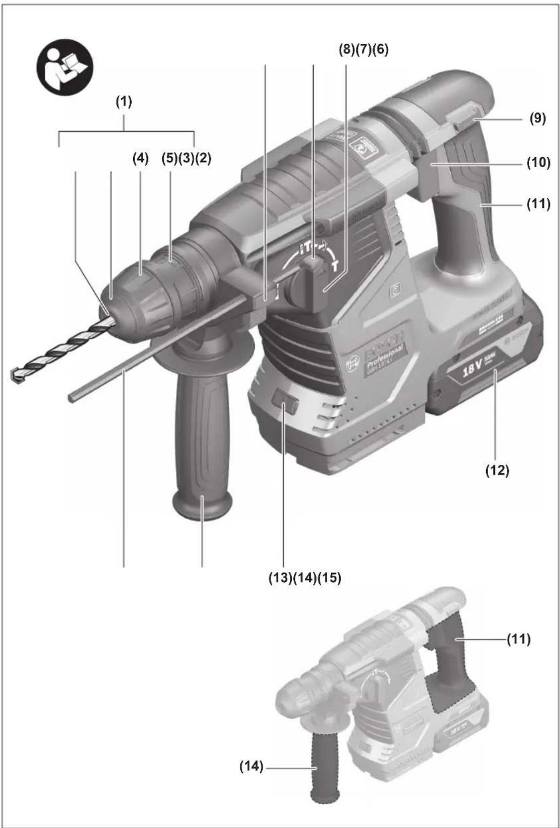 BOSCH GBH 187LI Professional - 1