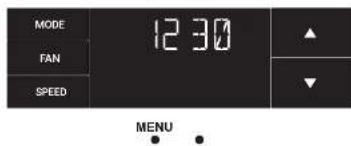 MODE 12:30 FAN SPEED MENU