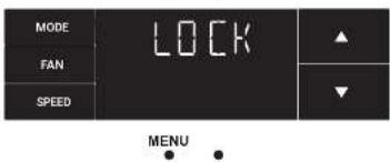 MODE FAN SPEED LOCK MENU
