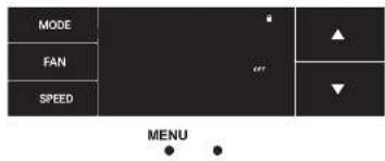 MODE FAN SPEED MENU