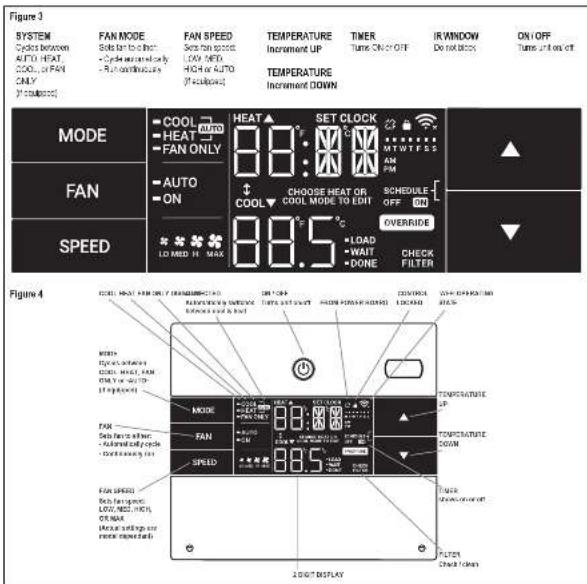 Friedrich WallMaster WCT10A30A - Control Panel Operation - 1