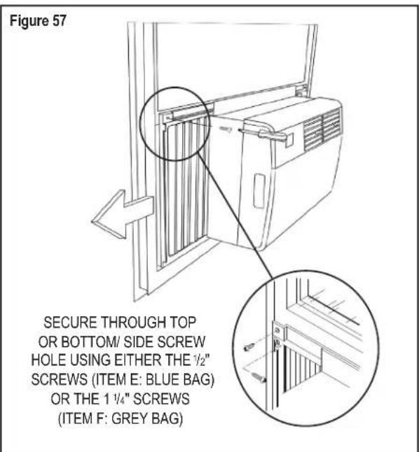 Friedrich KEQ08A11A - Standard Window Installation continued - 2