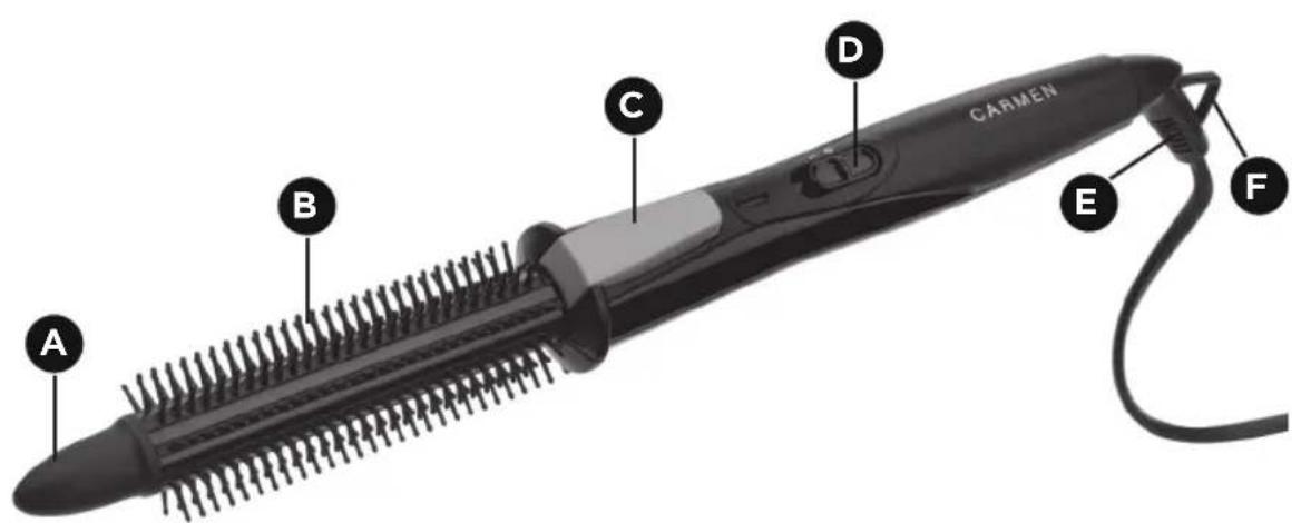 Carmen Curlomatic Brush CB3085 - Technical specifications: - 2
