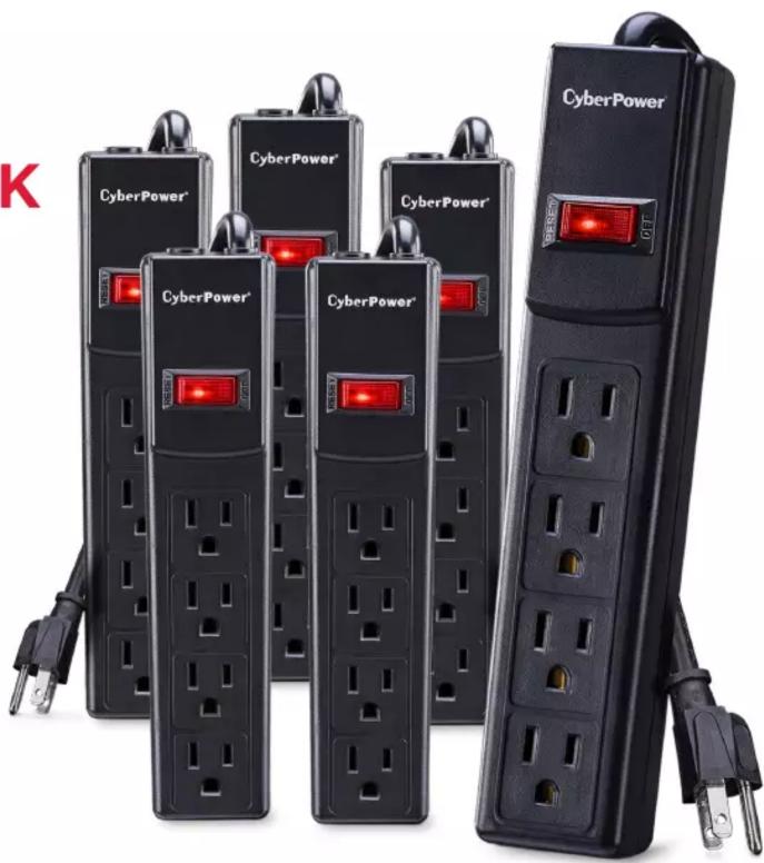 CyberPower CSB404MP6 - CSB404MP6 | SURGE PROTECTOR MULTI-PACK - 1