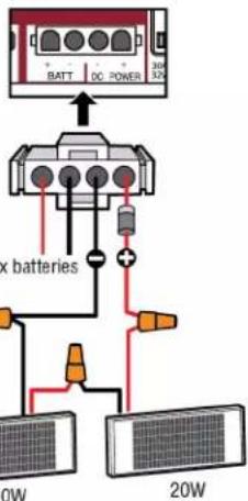 LIFT-MASTER LMWEKITU - Câblage des batteries - 9