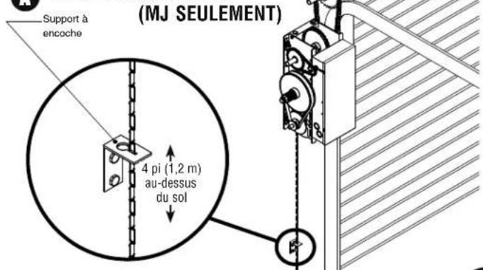 LIFT-MASTER MH5011U - Fixez au mur le support à encoche - 1