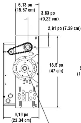 LIFT-MASTER MH5011U - Poids et dimensions - 2