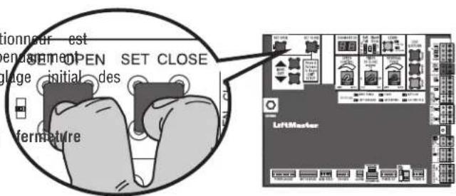 LIFT-MASTER HDSW24UL - Réglage des limites - 1