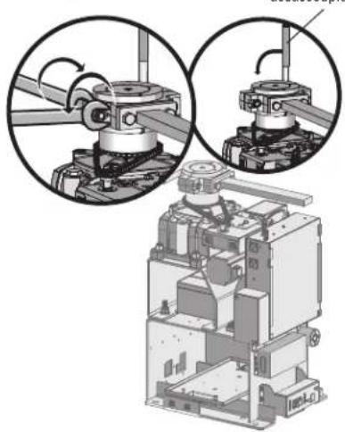 LIFT-MASTER HDSW24UL - Étape 5 fixation du bras de l'actionneur - 2